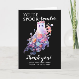 Halloween-Mitarbeiter Dankeskarte