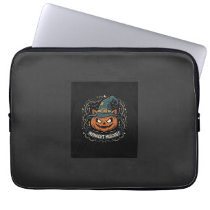 Halloween-Mitternacht-Kürbis-Schabernack Laptopschutzhülle