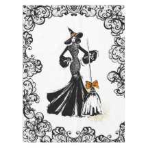 Halloween Modebild mit schwarzer Spitze