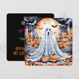 Halloween Modern Pumpkin Autumn Collection Einladung