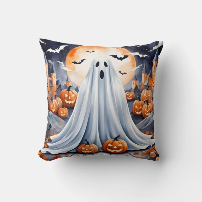 Halloween Modern Pumpkin Autumn Collection Kissen (Vorderseite)