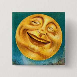 Halloween-Mond Button