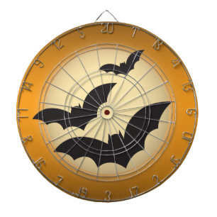 Halloween-Mond mit Schlägern Dartscheibe