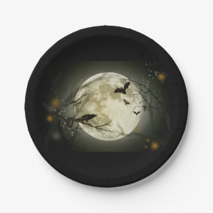 Halloween Mond Pappteller