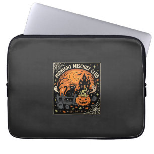Halloween Mondlicht Katzen Gespenst_2 Laptopschutzhülle