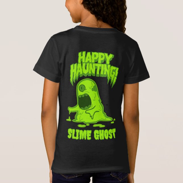 Halloween Mondlicht verbirgt Geister T-Shirt (Rückseite)
