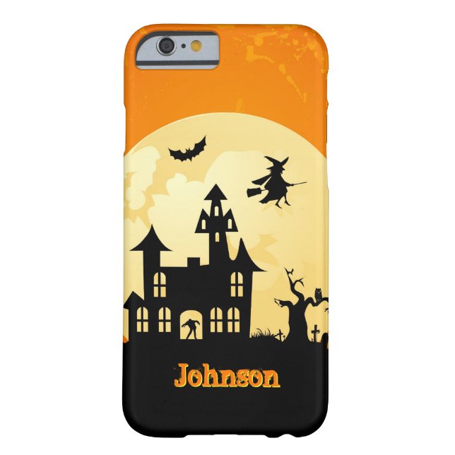 Halloween-Mondschein-Spuk Haus im Graveyard Case-Mate iPhone Hülle (Rückseite)