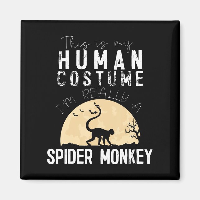 Halloween-Monkey-Creepy-Horror Magnet (Vorne)