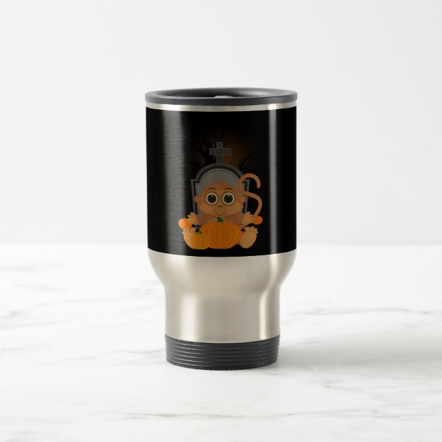 Halloween Monkey Reisebecher (Mittel)