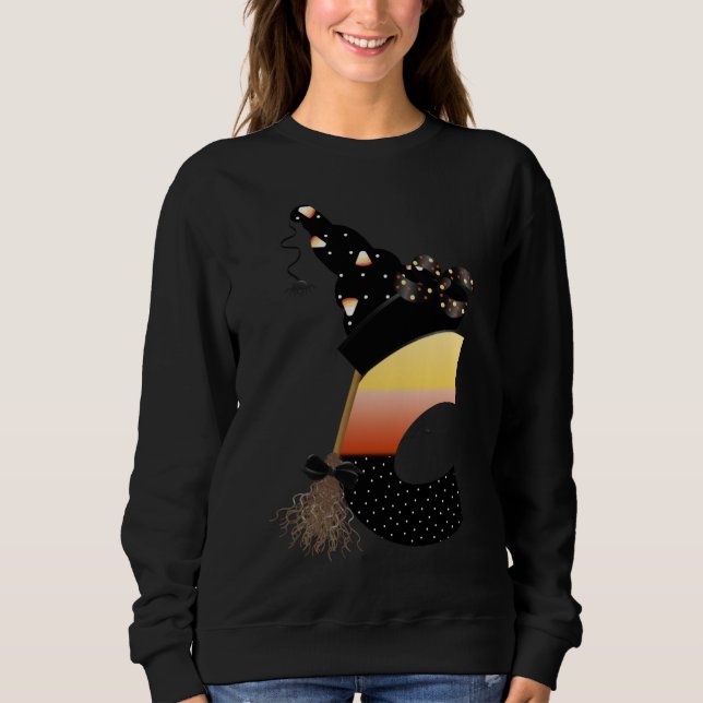 Halloween Monogram Letter C Sweatshirt (Vorderseite)