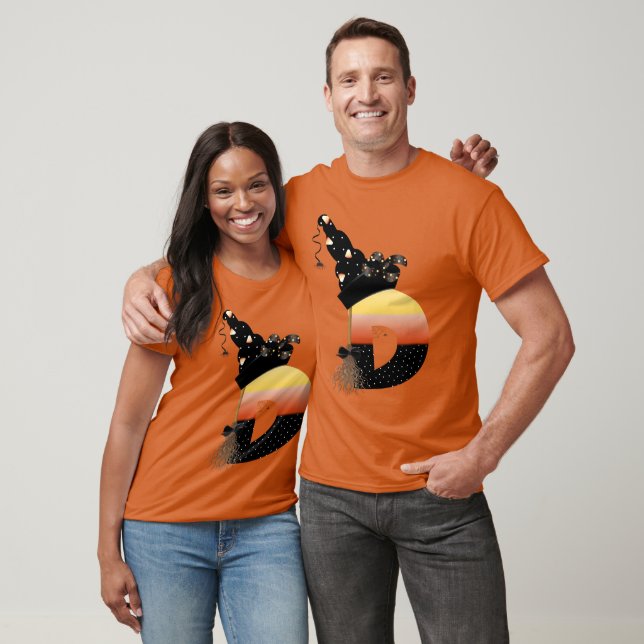 Halloween Monogram Letter D T-Shirt (Unisex)