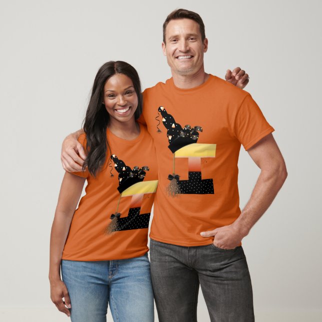 Halloween Monogram Letter I T-Shirt (Unisex)