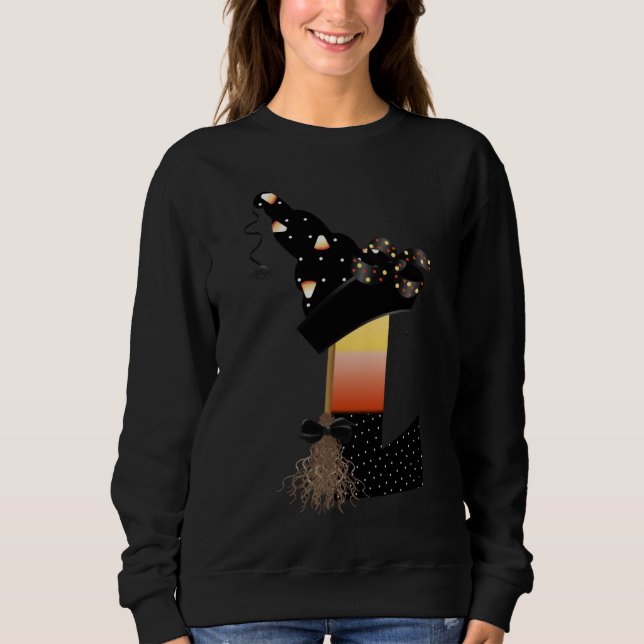 Halloween Monogram Letter L Sweatshirt (Vorderseite)