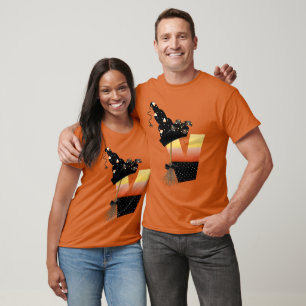 Halloween Monogram Letter V T-Shirt