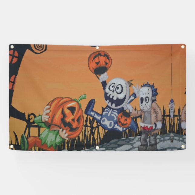 Halloween-Monster Banner (Horizontal)