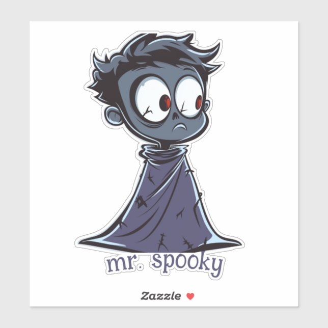 Halloween Monster Boy Aufkleber (Blatt)