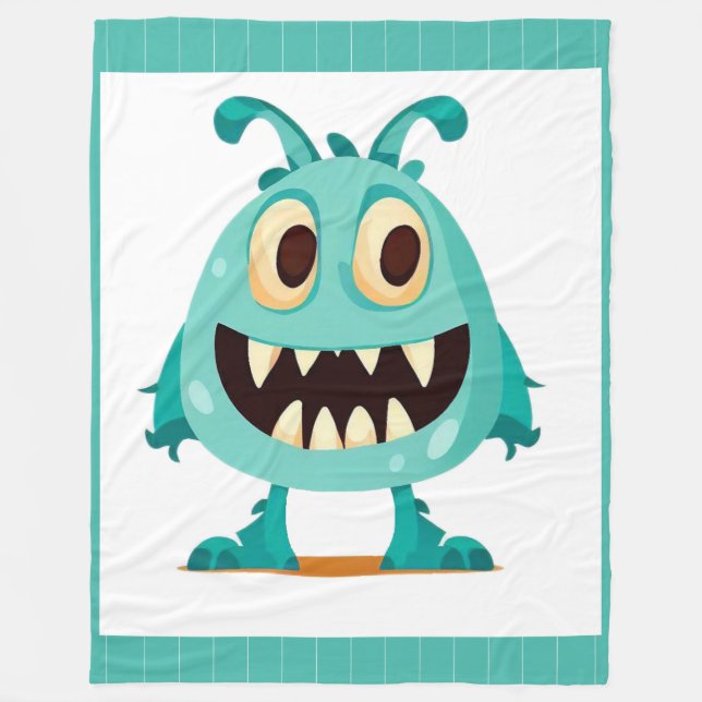 Halloween/Monster/Cartoon Fleecedecke (Vorderseite)
