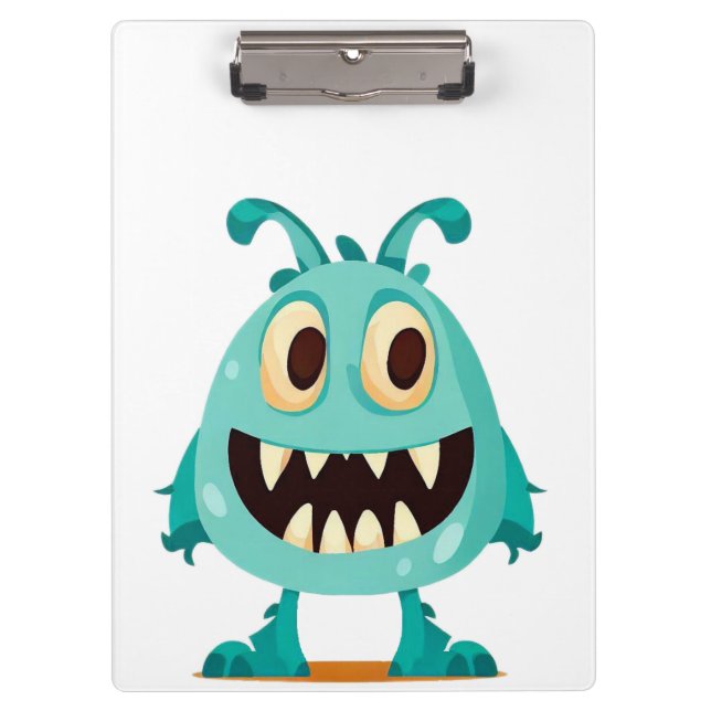 Halloween/Monster/Cartoon Klemmbrett (Vorderseite)