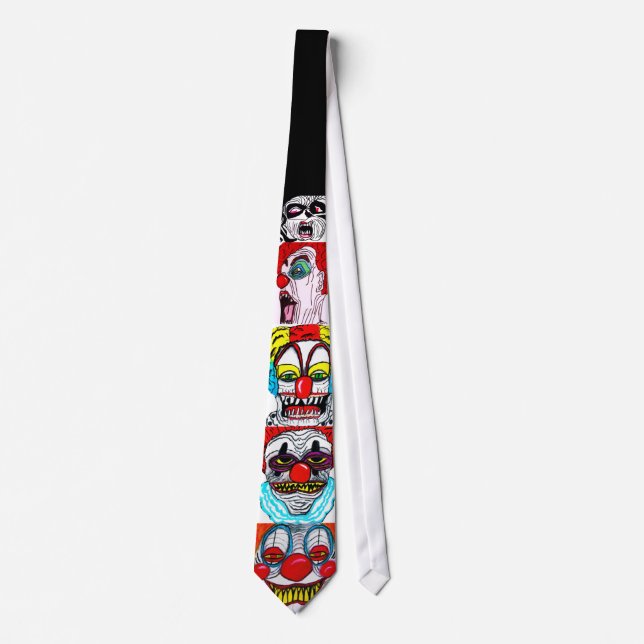 HALLOWEEN MONSTER CLOWNS KRAWATTE (Vorderseite)
