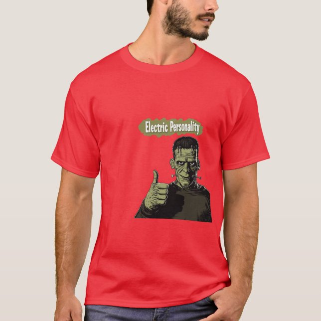 Halloween-Monster-Design T-Shirt (Vorderseite)