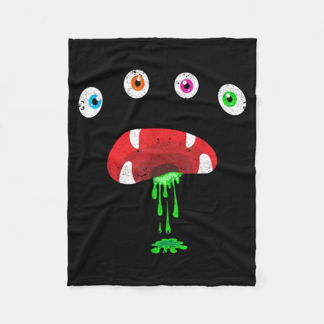 Halloween Monster Face Costume Cute Toddler Monste Fleecedecke (Vorderseite)