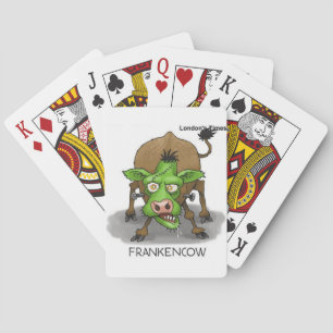 Halloween Monster Funny Cow Geschenke Spielkarten