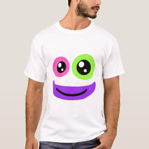 Halloween-Monster-Gesicht Bunte Augen T-Shirt