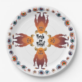 Halloween Monster-Mash-Ansammlung Pappteller