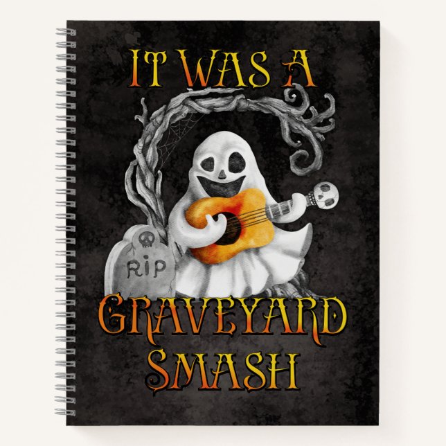 Halloween Monster Mash Ghost Graveyard Smash Notizbuch (Vorderseite)
