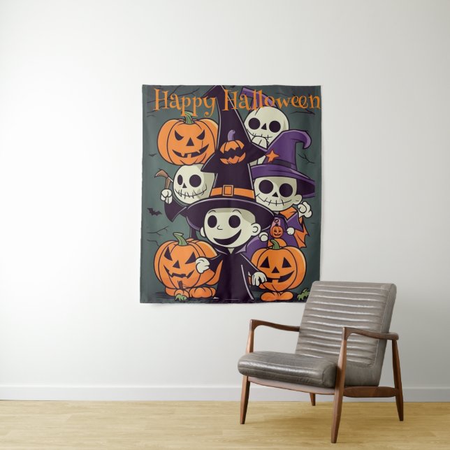 Halloween Monster Mash, Halloween-Party Decke Wandteppich (Beispiel)