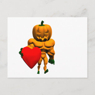 Halloween-Monster mit Herz Postkarte