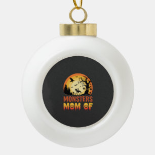 Halloween-Monster-Mutter der Skelettfamilie Keramik Kugel-Ornament