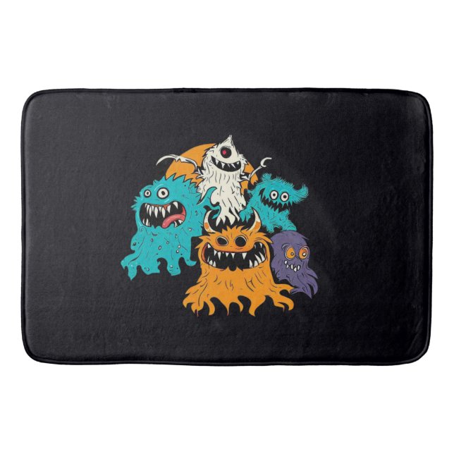 Halloween/Monster/Oktober/Herbst Badematte (Vorderseite)