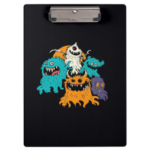 Halloween/Monster/Oktober/Herbst Klemmbrett