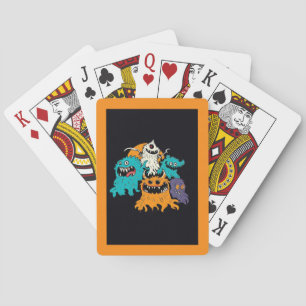Halloween/Monster/Oktober/Herbst Spielkarten