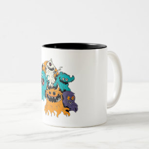 Halloween/Monster/Oktober/Herbst Zweifarbige Tasse
