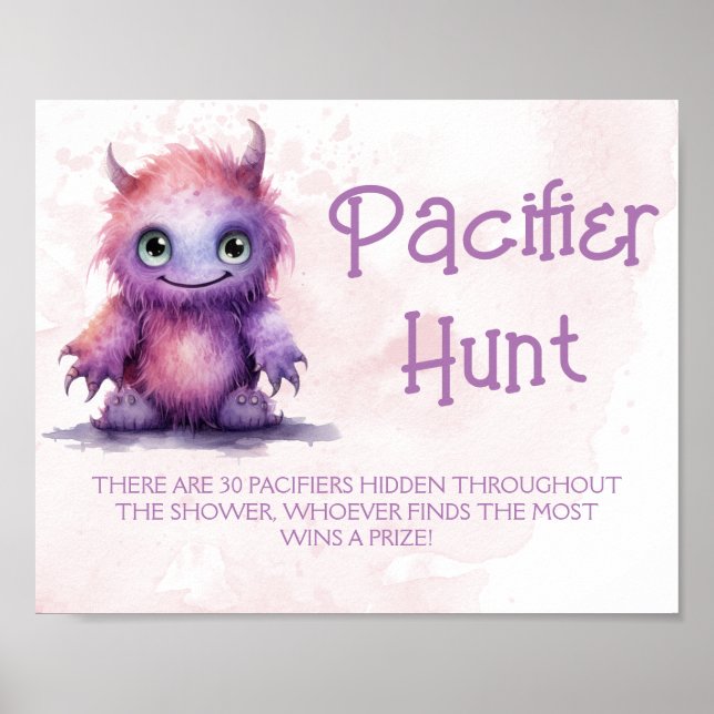 Halloween Monster Schnuller Hunt Baby Shooting Gam Poster (Vorne)