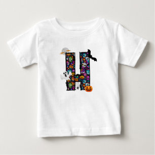 Halloween-Monster schreiben H-Baby-T - Shirt