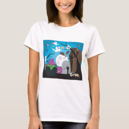 Halloween Monster Szene T-Shirt
