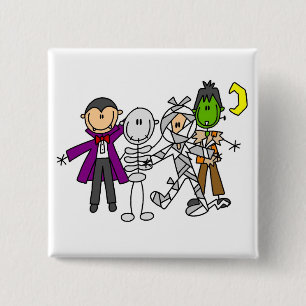 Halloween-Monster T-Shirts und Geschenke Button