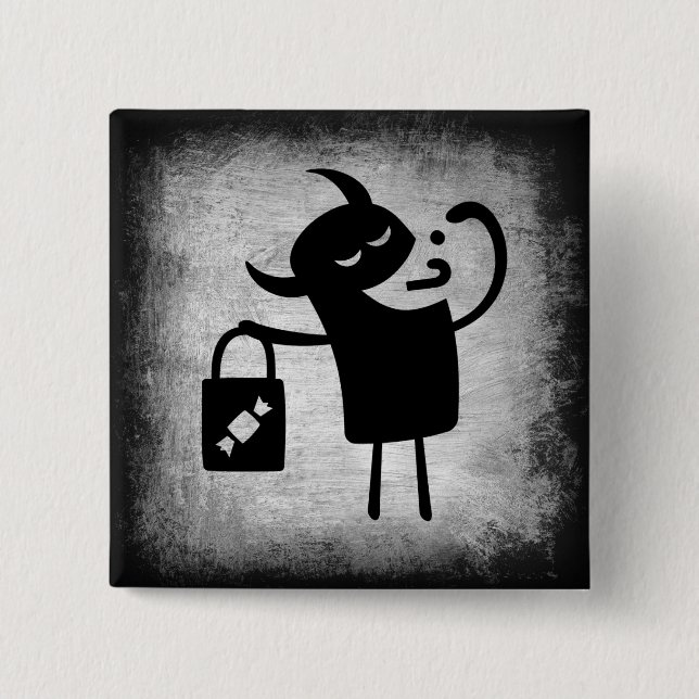 Halloween Monster Trick oder Treater Button (Vorderseite)