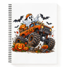 Halloween-Monster-Truck-Kürbis-Geist-Fahrer-Lustig