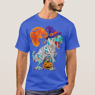 Halloween Monster Truck Pumpkin Mummy Dinosaur T r T-Shirt