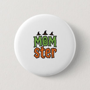 Halloween-Monster Vintage-Mom-Shirt-Design_1 Button