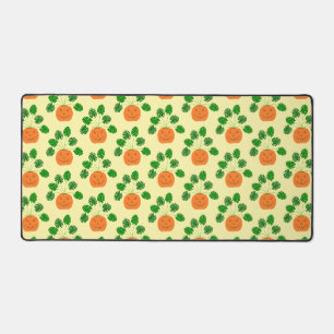 Halloween Monstera Pflanze in Pumpkin Gemustert Schreibtischunterlage