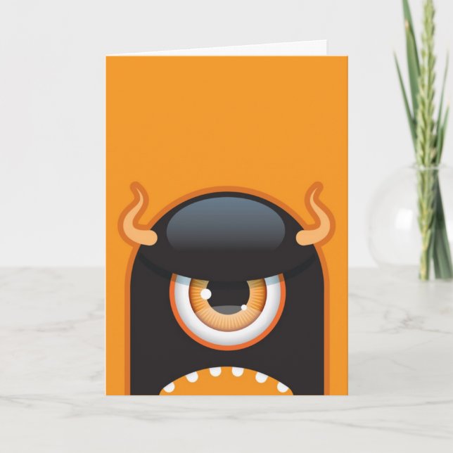 Halloween-Monsterkarte Karte (Vorderseite)