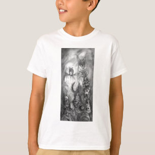 HALLOWEEN MONSTERS / ORK KRIEG Schwarz-weiße Fanta T-Shirt
