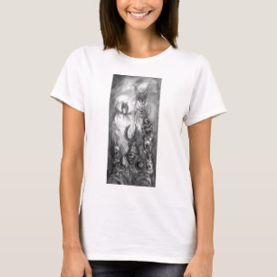 HALLOWEEN MONSTERS / ORK KRIEG Schwarz-weiße Fanta T-Shirt