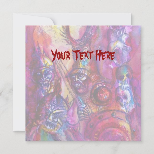 HALLOWEEN MONSTERS / ORK WAR Fantasy Karte (Vorderseite)