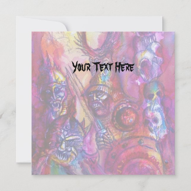 HALLOWEEN MONSTERS / ORK WAR Fantasy Karte (Vorderseite)